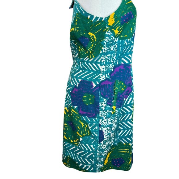Anthropologie Vanessa Virginia Boho Floral Shift Dress Size 6 Sleeveless - Picture 5 of 12